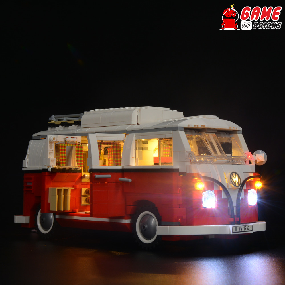 Afvoer mot Succes LEGO 10220 Volkswagen T1 Camper Van Light Kit