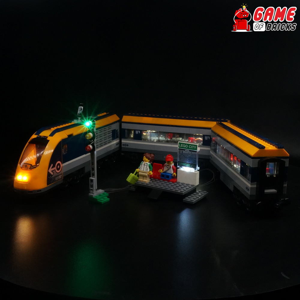 lego passenger train lights