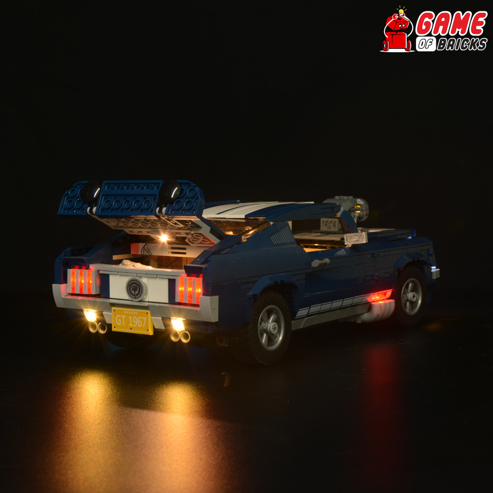 lego mustang lights