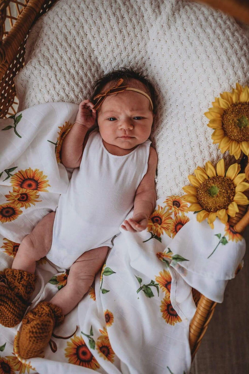 sunflower baby wrap