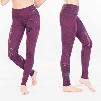 Chakra definition - Purple yoga leggings 7 chakras - Achamana - Achamana