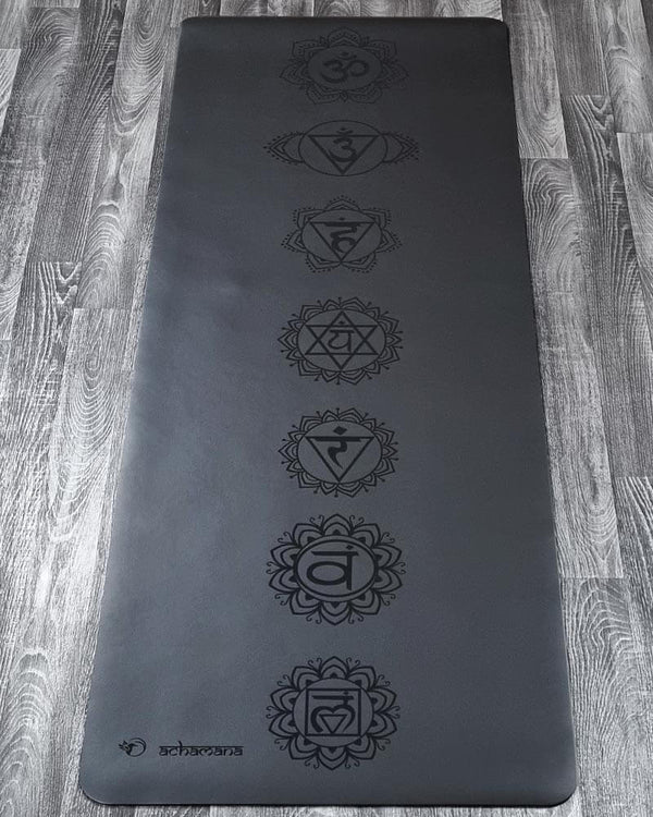 Esterilla de Yoga negra antideslizante 183x61x1 cm - Cablematic