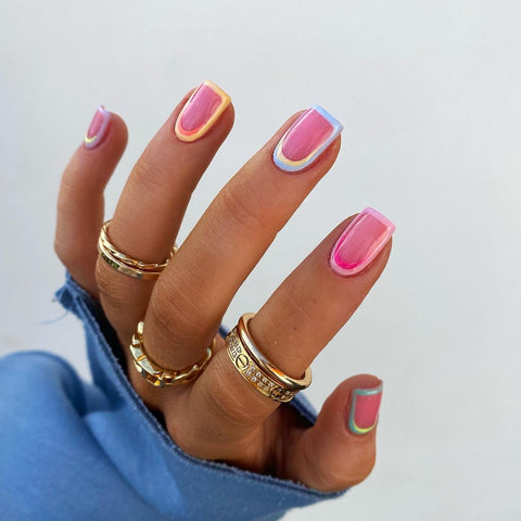 neon pastel nails