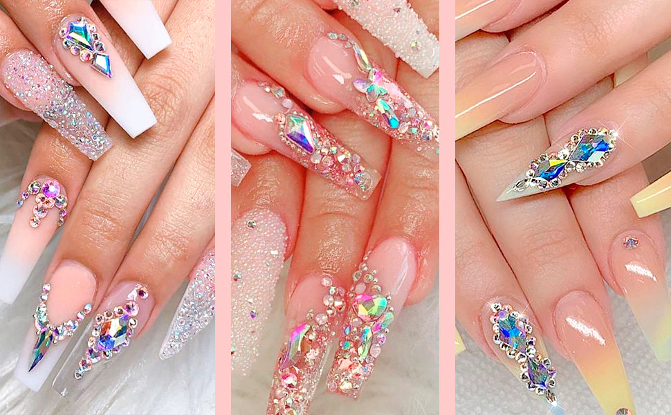 Hot-Sale Multi-Shape Nail Rhinestones Set