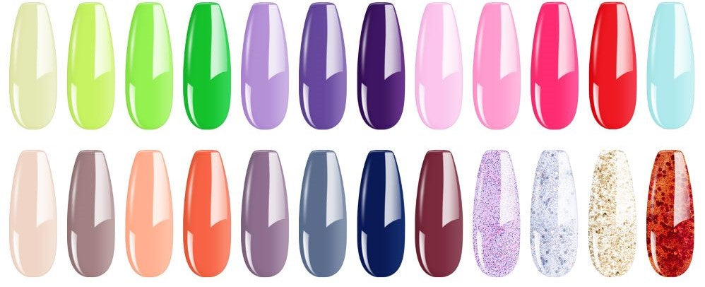 24 colors gel nai polish