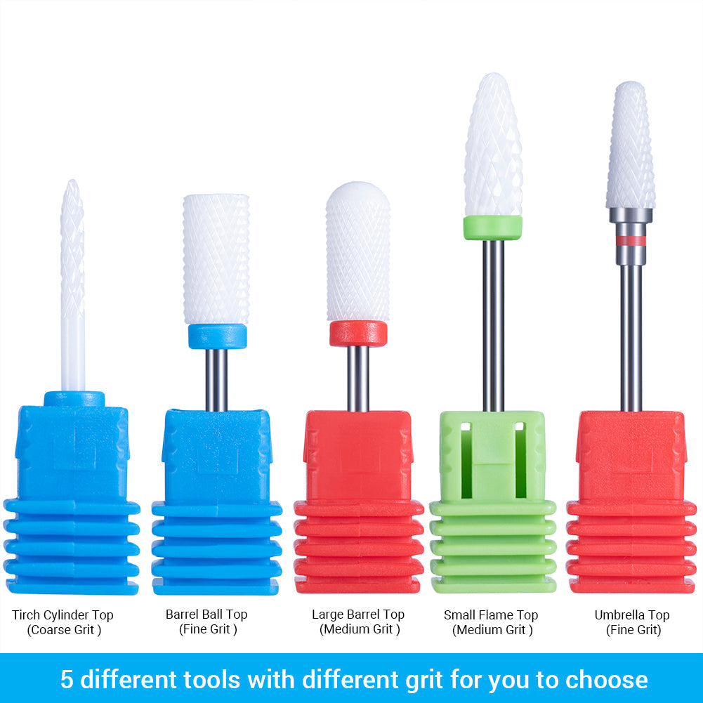 Ceramic Nail Drill Bits Set