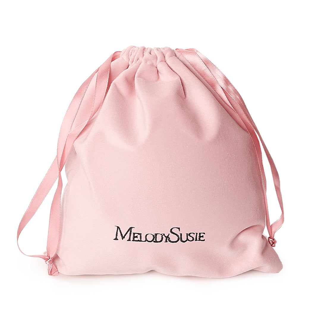 Pink Velvet Dustproof Storage Bag