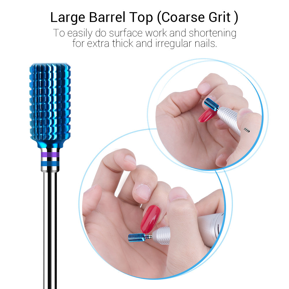 Blue Carbide Nail Drill Bits