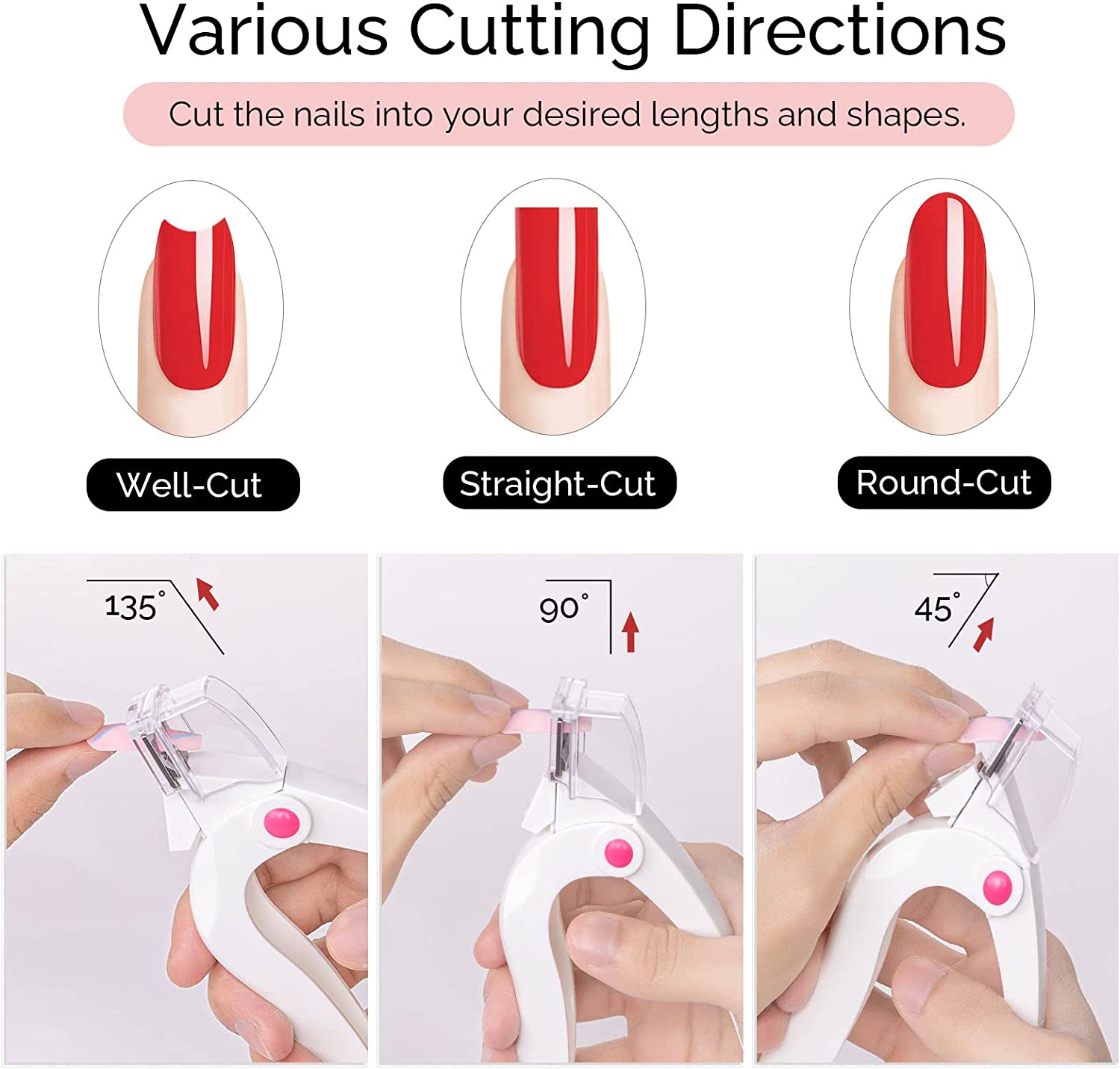 Manicure Tools For Artificial Nail U-shaped Fake Nail Clippers False Nails  Cutter Nail Clipper – the best products in the Joom Geek online store