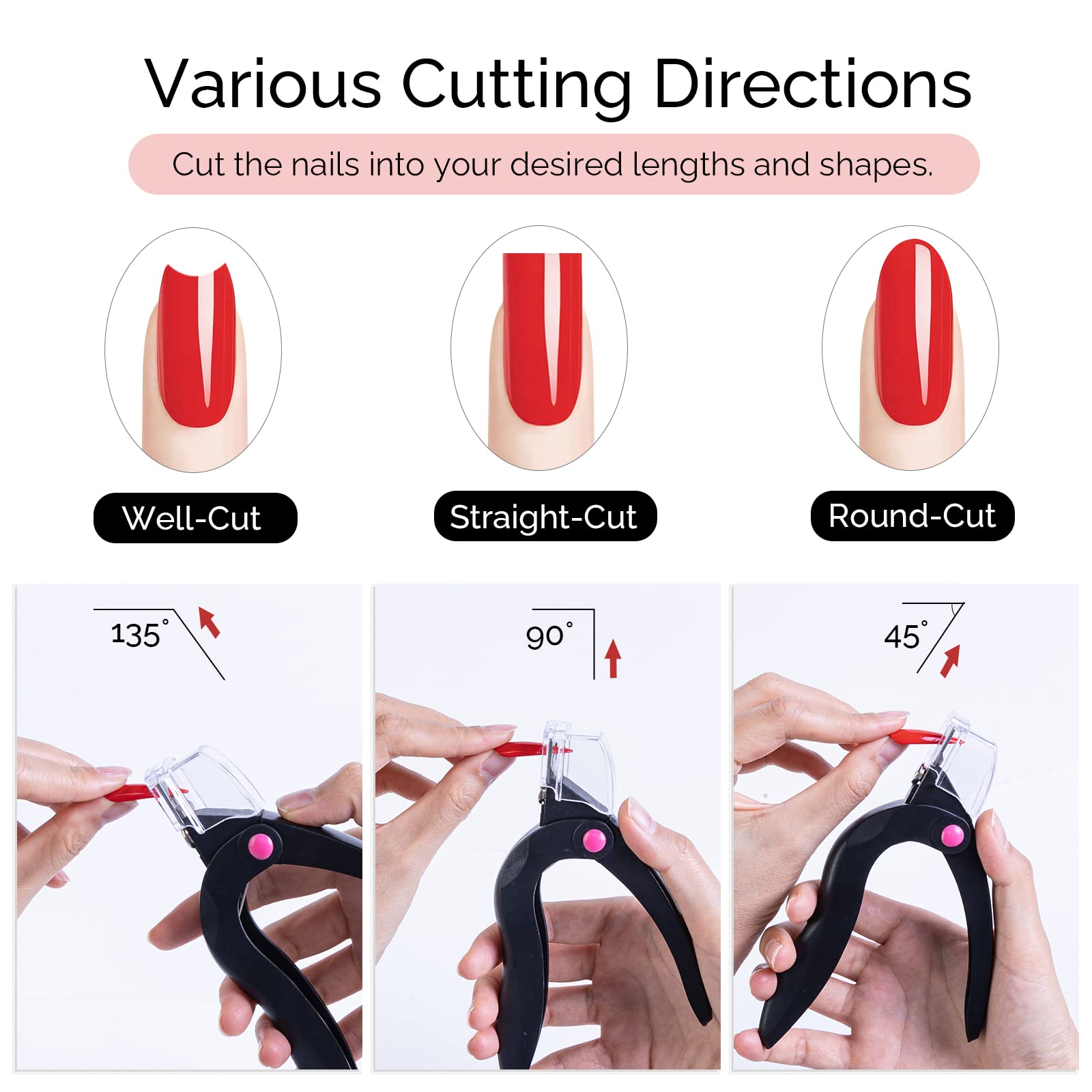 Buy Nail Tip Clipper Edge Cutter Adjustable Stainless Steel False  Artificial Acrylic Fake Trimmer Manicure Pedicure Sharp Rustproof Blade  Clip Tool For Salon Home Art Online at Low Prices in India -