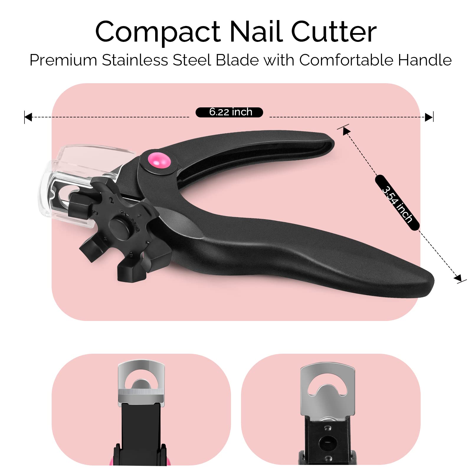 Nail Clippers Acrylic Nail Cutter Nail Tip Trimmer for Artificial Nail Art  Manicure Tools Clip Tool (Silver) - Walmart.com