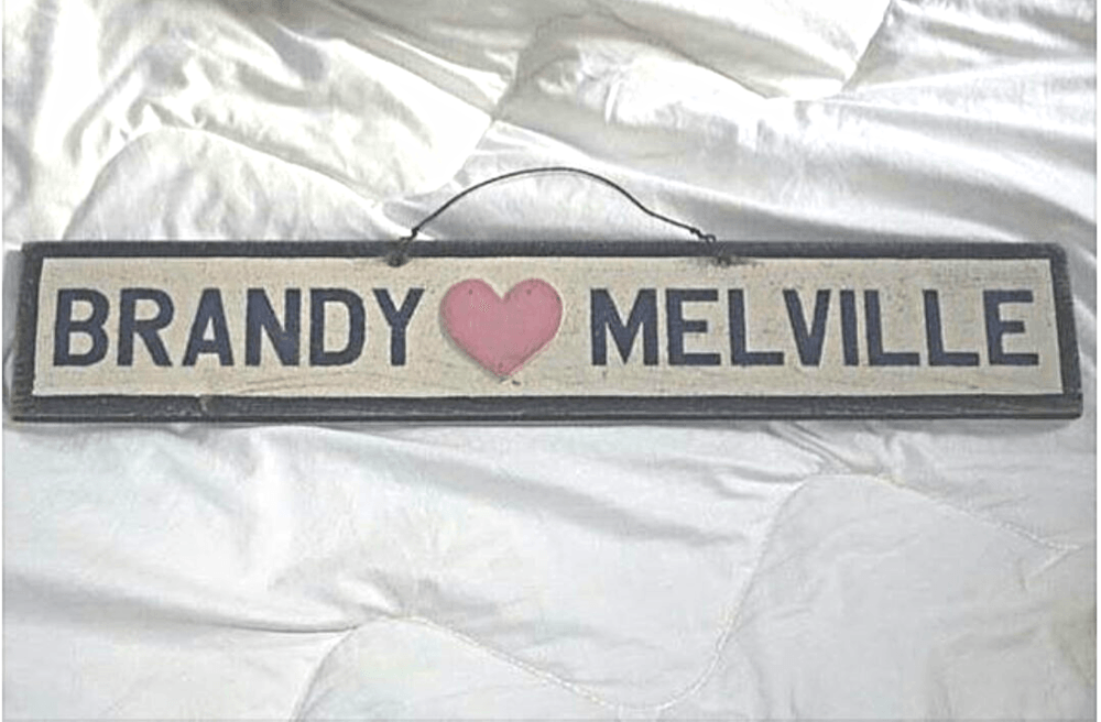 Brandy Melville Wood Sign Original Brandy Sign Weathered Signs