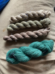 handspun skeins