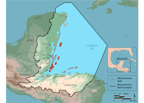 MAP MARFUND SISTEMA ARRECIFAL MESOAMERICANO