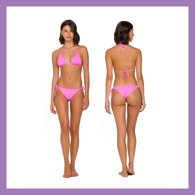  STKOOBQ Women Brazilian Flat-Chested Bikini Swimsuit