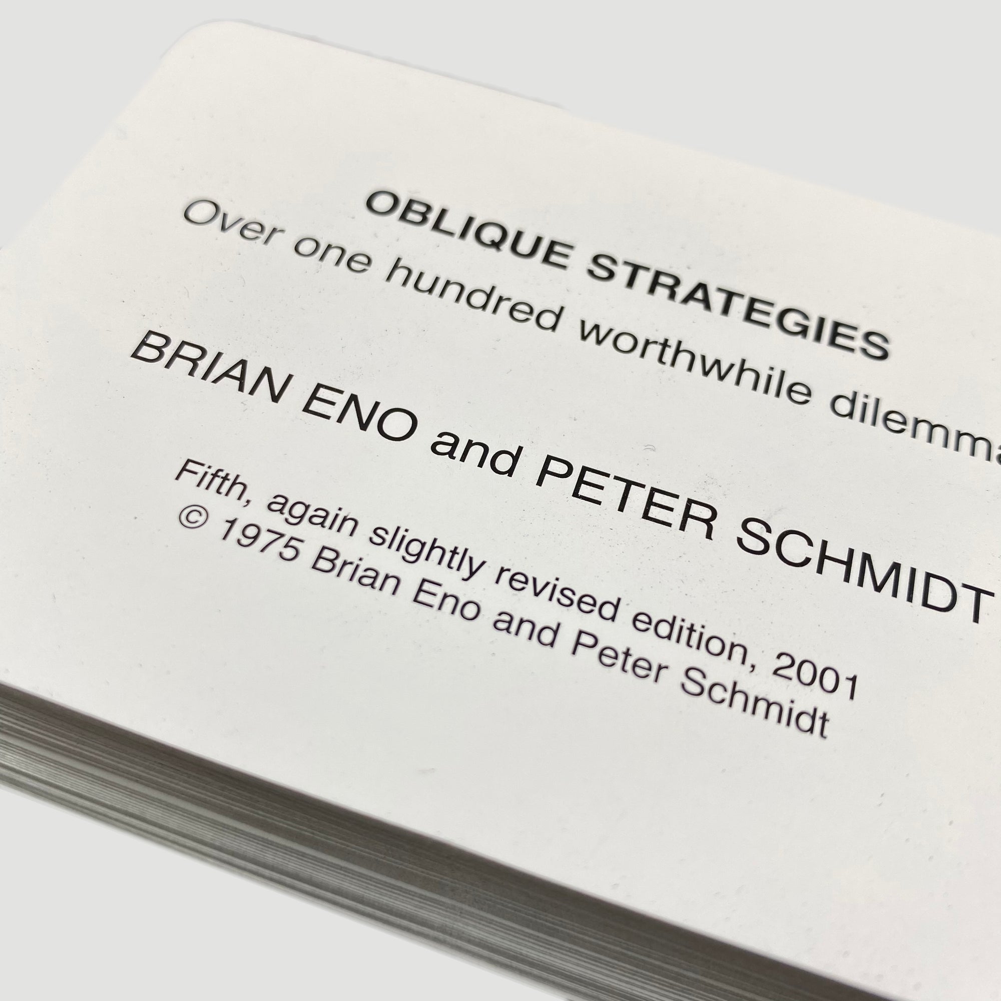 oblique strategies for sale