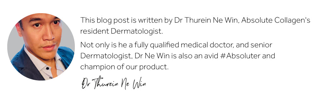 Image of Dr Ne Win and description of his professional qualification and expertise as a Dermatologist