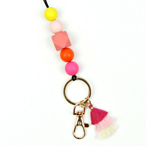 Beemorita Cute Boho Rainbow Lanyard Badge Holder for Keys for