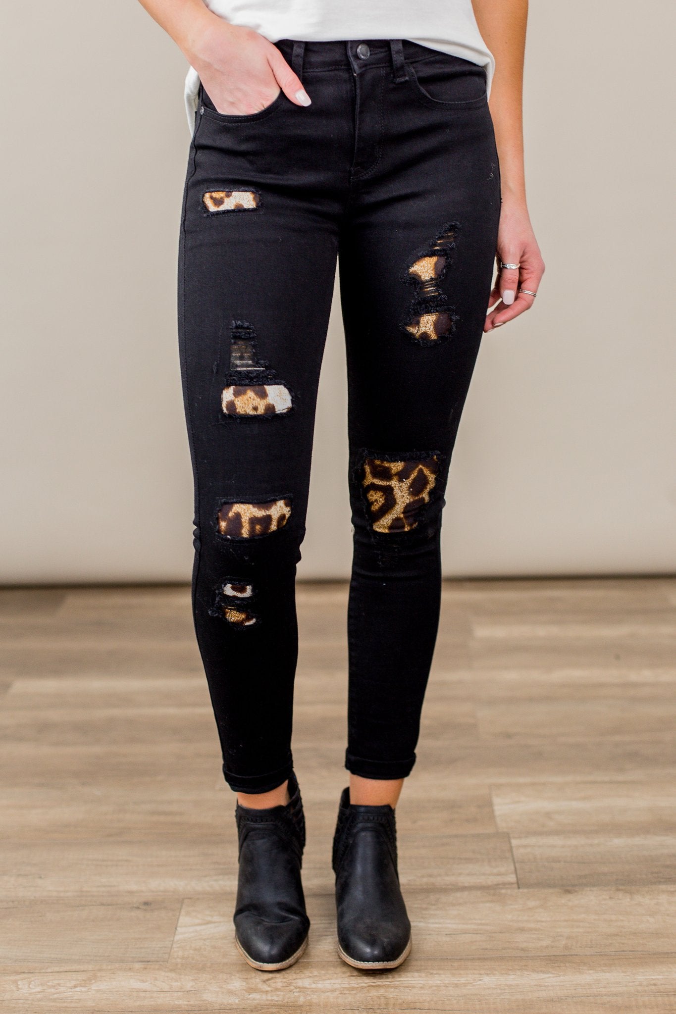 judy blue jeans leopard