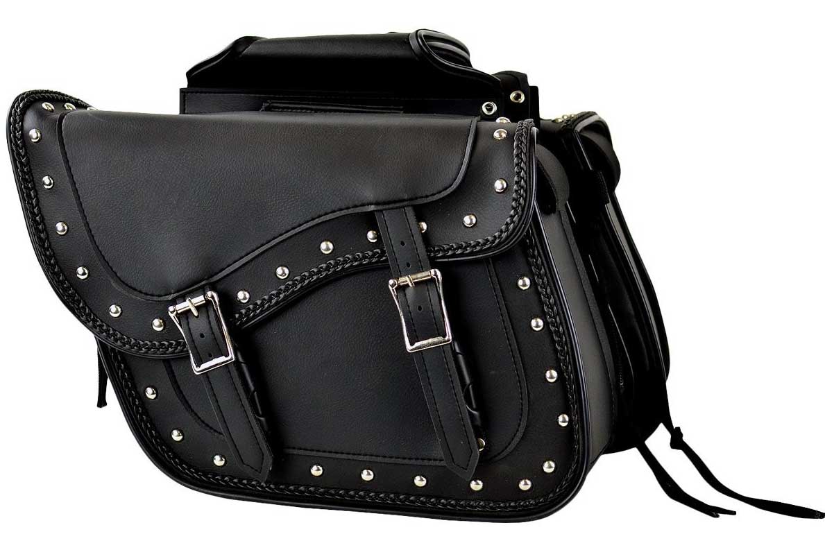 GEARS Studs & Braids Motorcycle Saddlebags