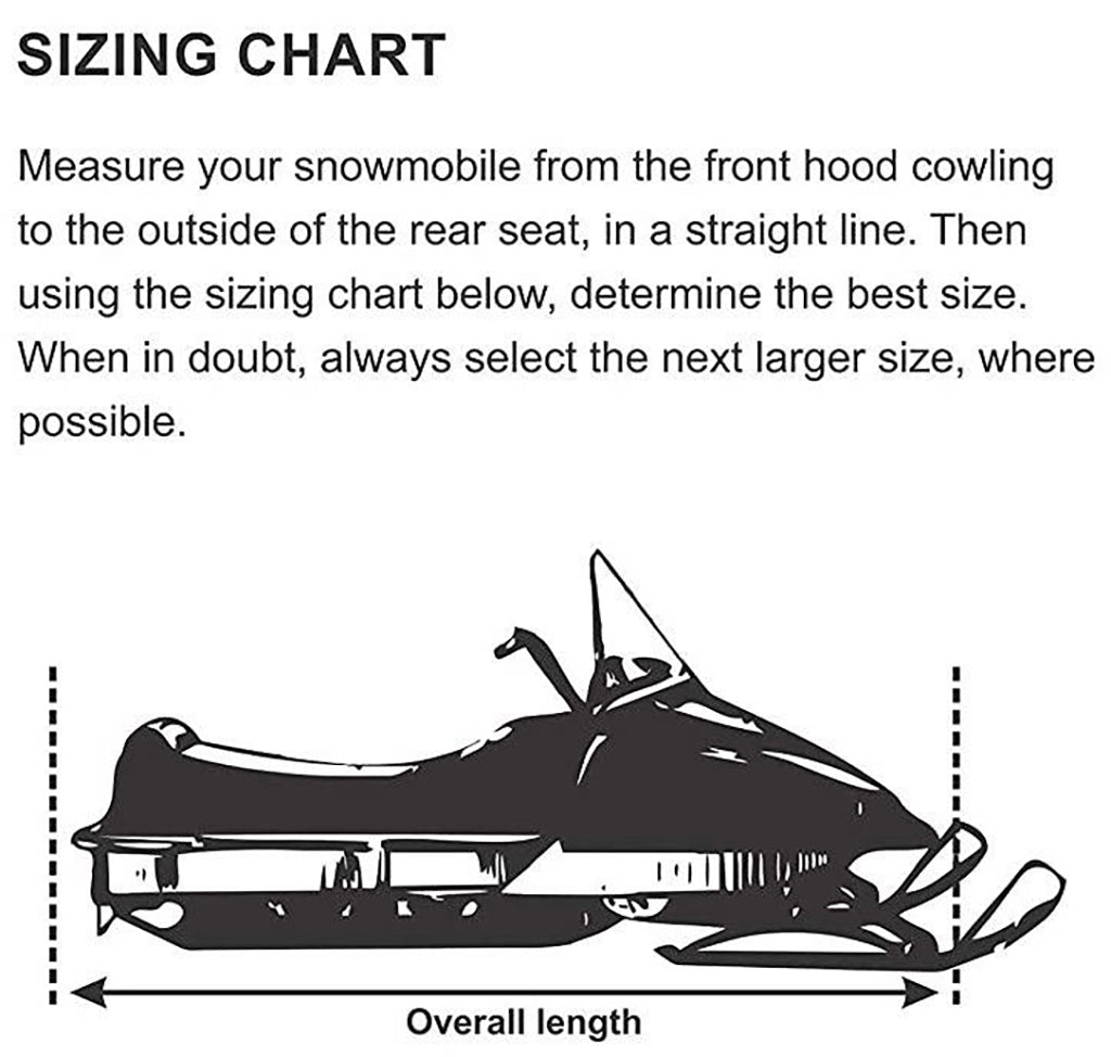 How to measure for snowmobile cover