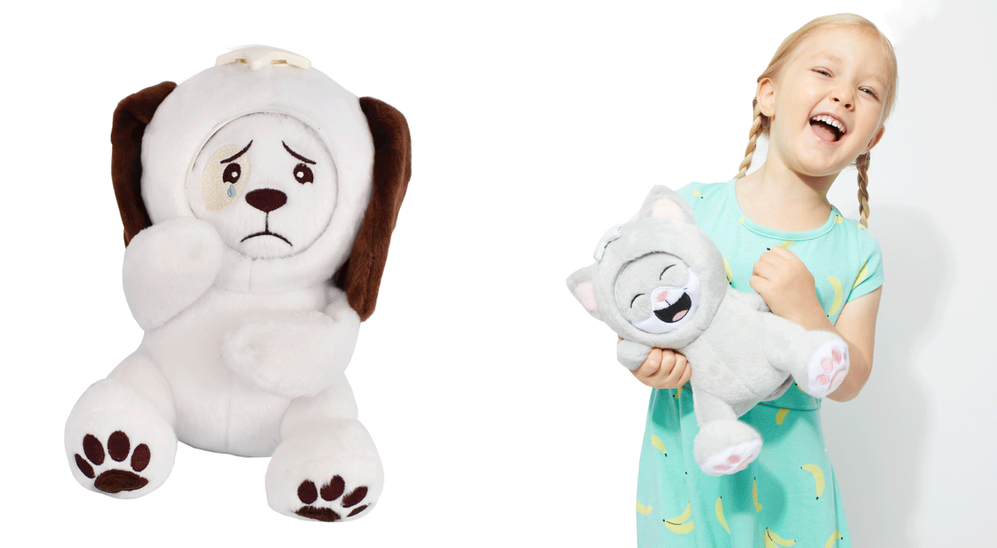 stuffed animals that change faces
