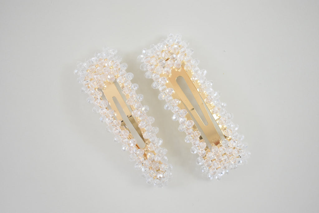 Clips Set (2 Pzs) Crystal White