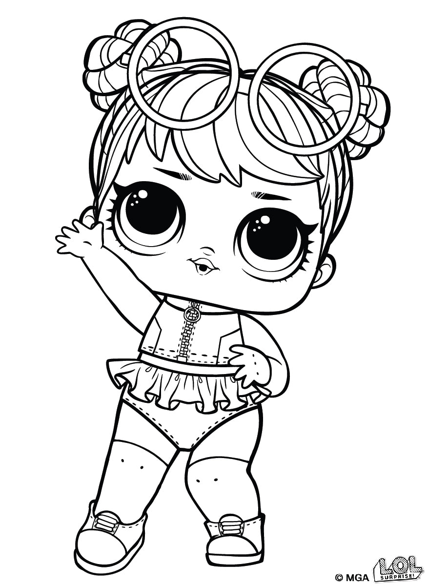 L.o.l. Dolls Fashionistas Coloring Pages ⋆ Download & Print For Free 1B4