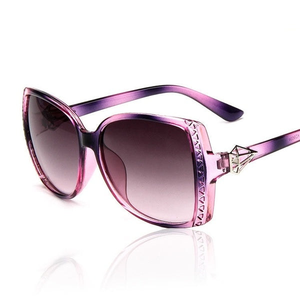 

Diamond Vintage Pink Frame Anti-Uv 'S Sunglasses (black)