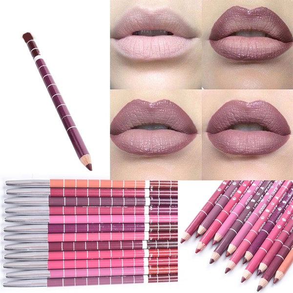 

12Pcs/Set Professional Makeup Long Lasting Matte Lip Liner