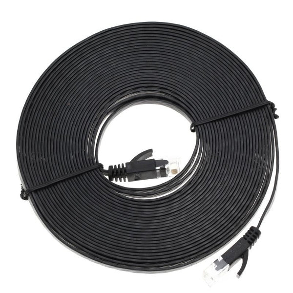 

Flat UTP Ethernet Cable (10 m / black)