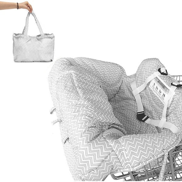 

Shopping Cart Seat Cover with Safety Strap (grey)
