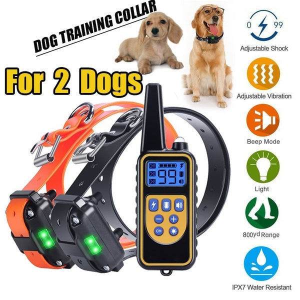 

Remote Dog Training Shock Collar, Rechargeable and Rainproof
