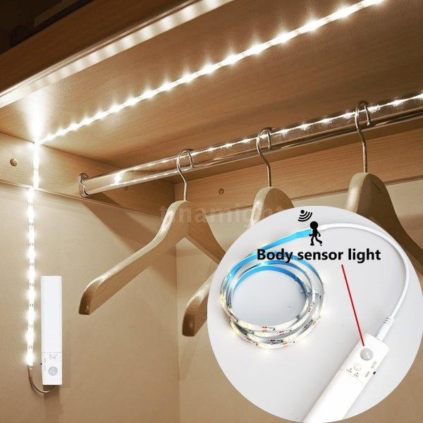 

Sensitive Motion Sensor Strip Light Cabinet Lamp (1 Set / warmwhite)