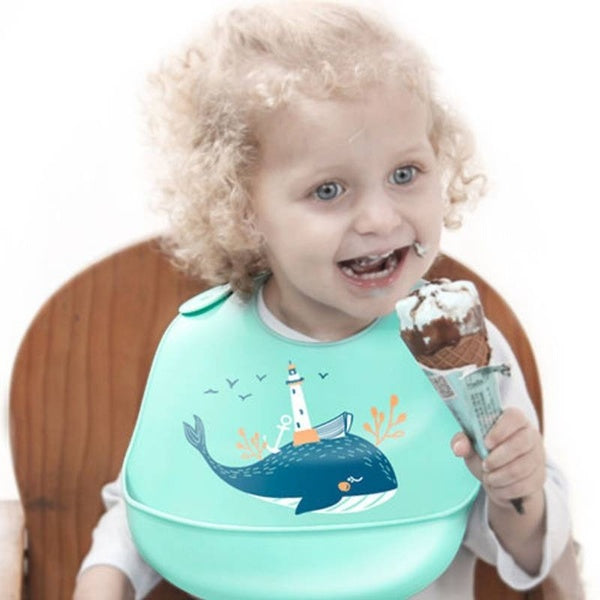 

Waterproof Silicone Adjustable Feeding Bib