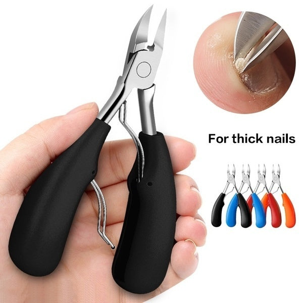 

Rubber Handle Spring Stainless Steel Cuticle Cutter