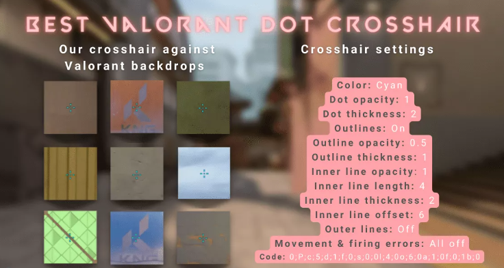 Best dot crosshair in Valorant | Simple Carry