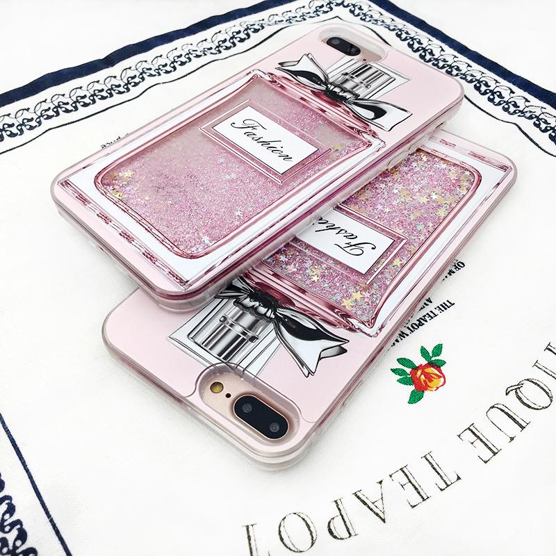 Fashion Luxury Girl Pink Bling Perfume Bottle Phone Case For X Iphone The Bananas Store