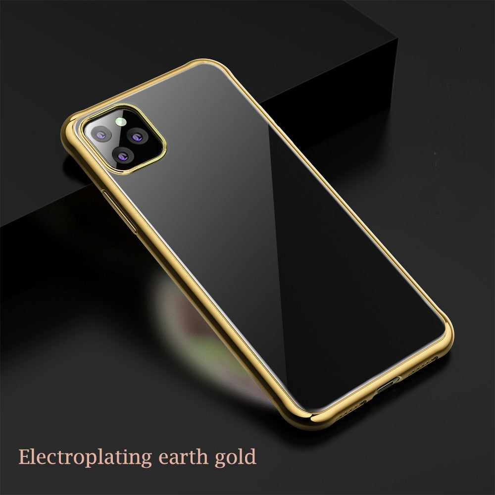 7 Color Electroplated Anti Knock Back Case For Iphone 11 Pro Max The Bananas Store