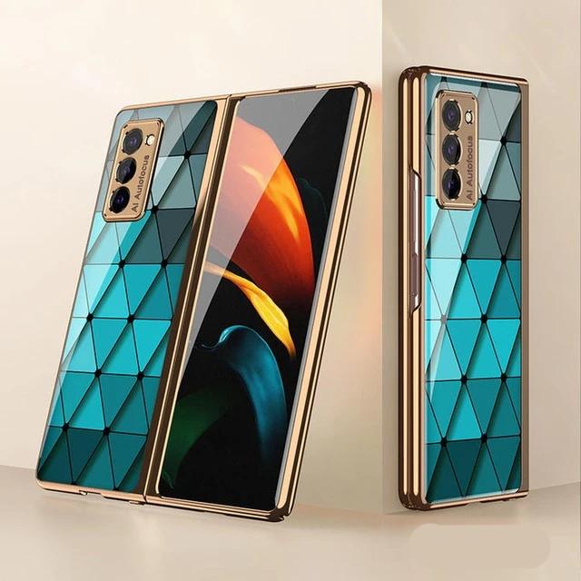 Creative Electroplated Glass Shockproof Case For Samsung Galaxy Z Fold