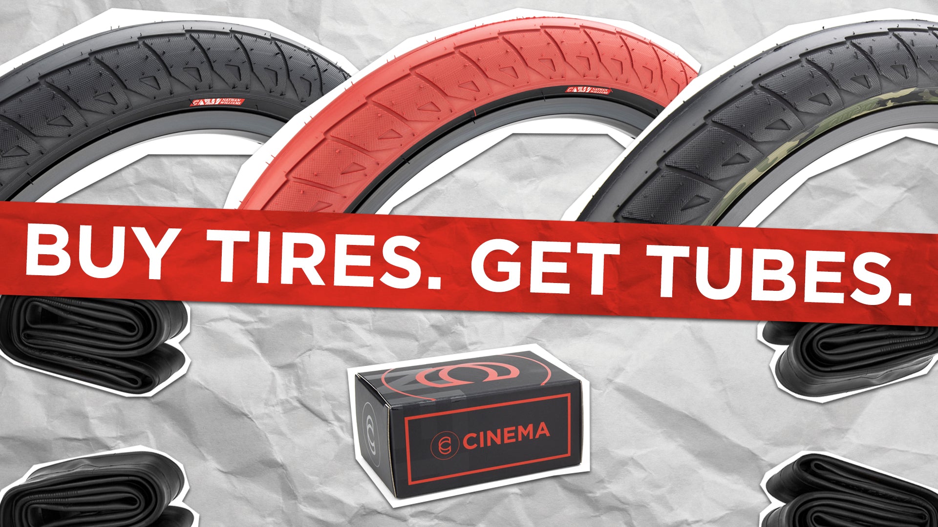Cinema BMX Free Tubes with Tires Promo