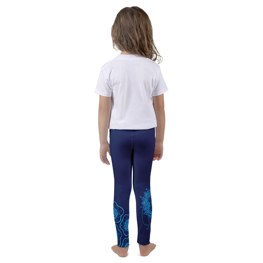 girls blue leggings