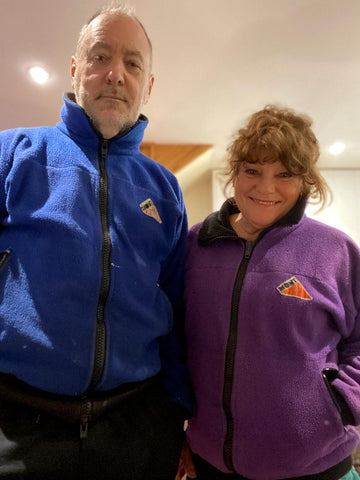 Peter and Connie in their beloved Mont fleece jackets
