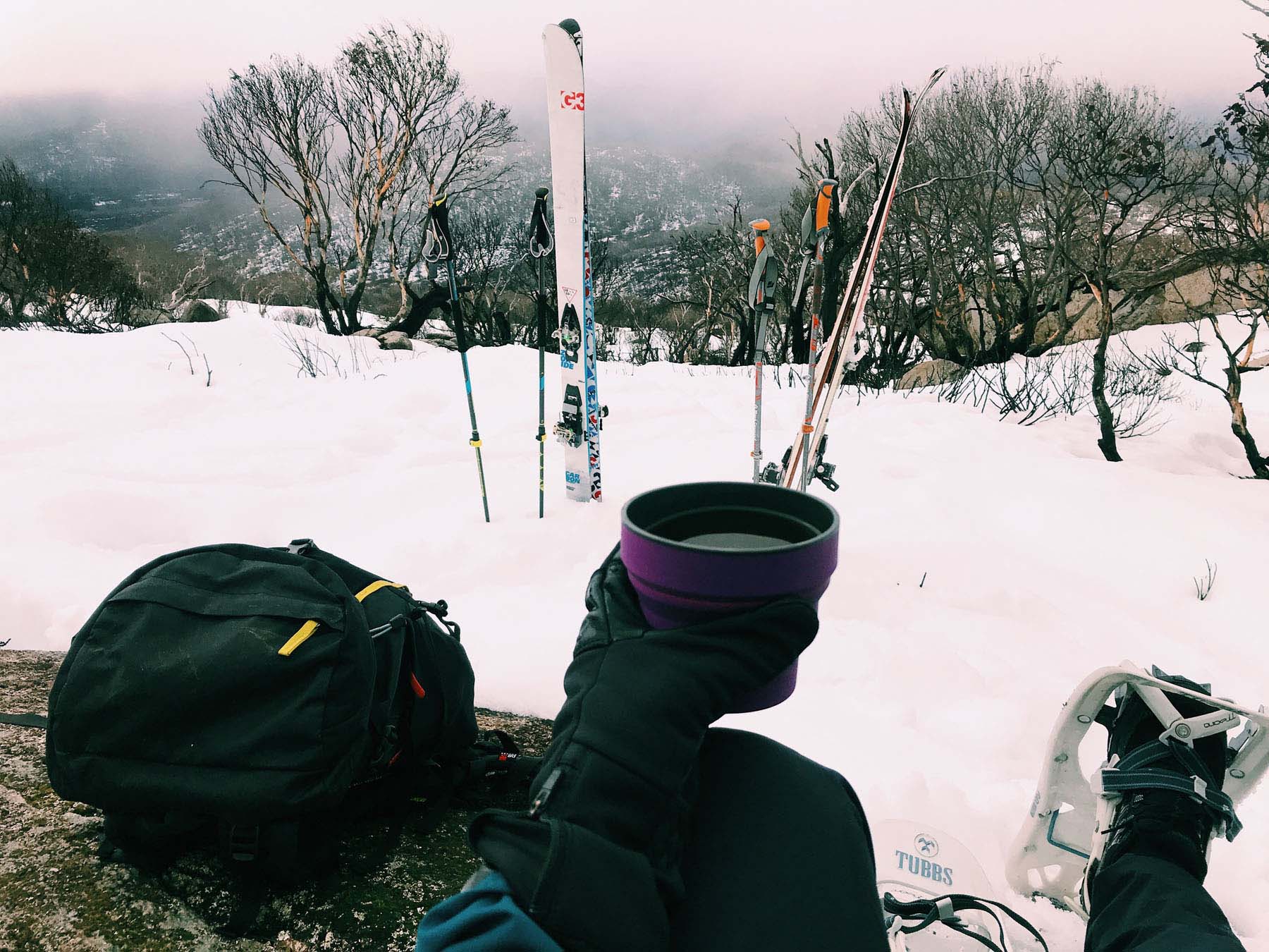 Coffee near the top of Mt Gingera