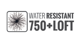 750+ loft water resistant down