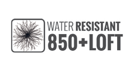 850+ loft water resistant down