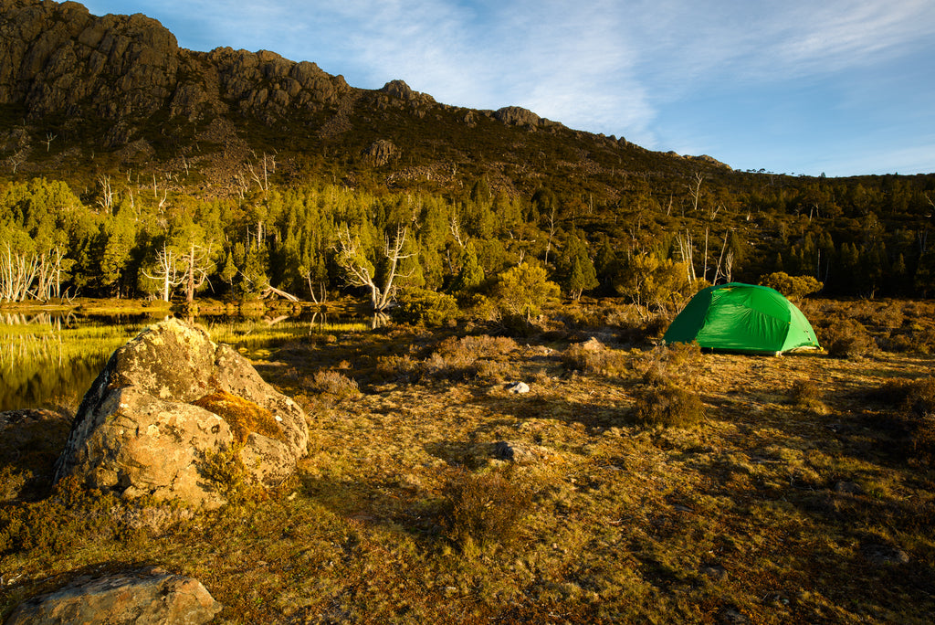 Mont Dragonfly Tent, Walls of Jerusalem National Park, Tasmania. By Geoff Murray