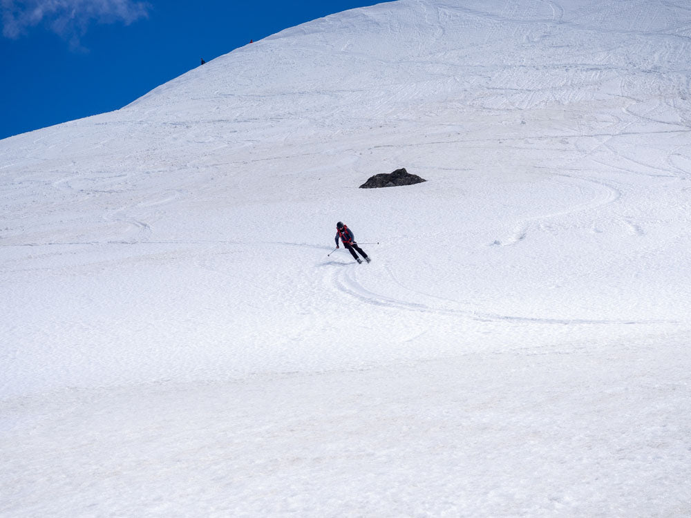 Ben on the downhill run off Mt Lee