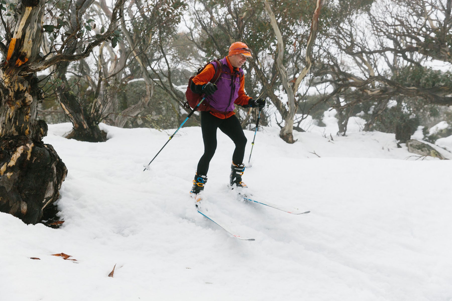 Steve finding lines to ski in the ACT.