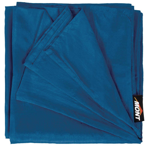 Mont silk inner sheet in Ocean Blue